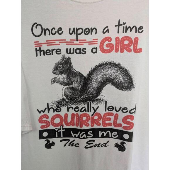 Squirrel Lover T-Shirt Womens 3XL‎ Graphic Casual Short Sleeves Crew - Picture 2 of 7